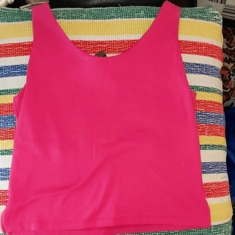 Y2K Vintage no boundaries  hot‎ pink tank top NWT